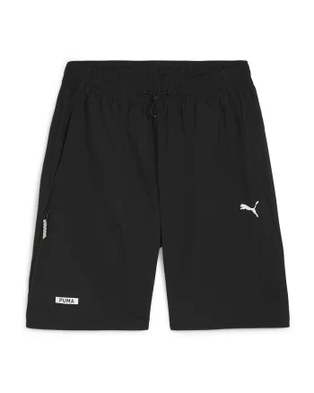 Pantaloni scurti cu detaliu logo Desert Road, Negru