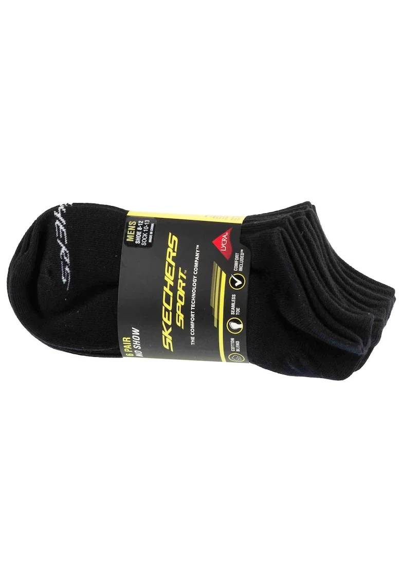 Set sosete,  6pk Men Mn Cotton Nshw Socks S117809-BLK, Negru, 41-46, 6 buc