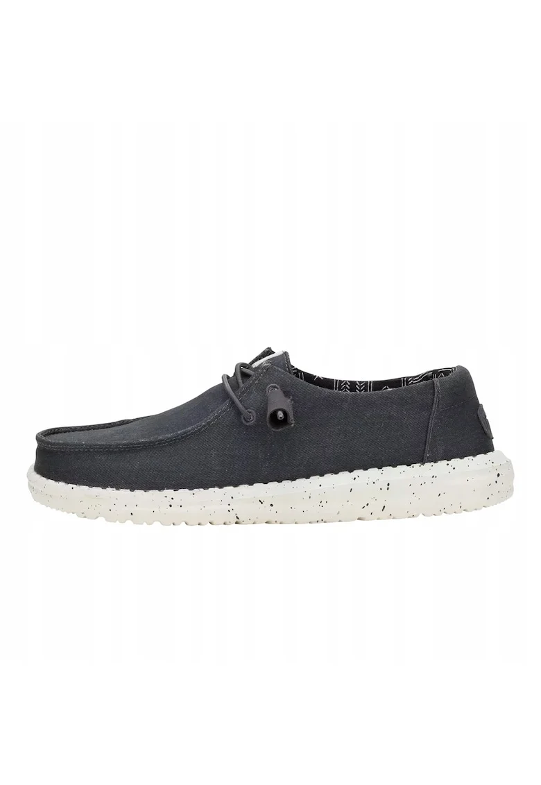 Mocasini Femei Spuma EVA, Wendy Stretch Canvas, Negru, Negru