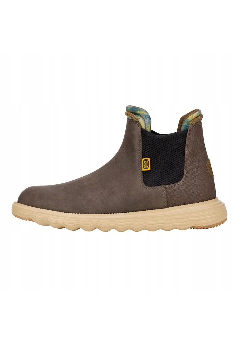 Ghete Chelsea de piele naturala pentru Barbati,  Branson Classic, Maro, Maro