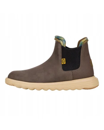 Ghete Chelsea de piele naturala pentru Barbati,  Branson Classic, Maro, Maro