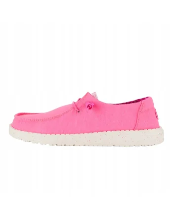 Mocasini Femei Spuma EVA, Wendy Stretch Canvas, Roz, Roz