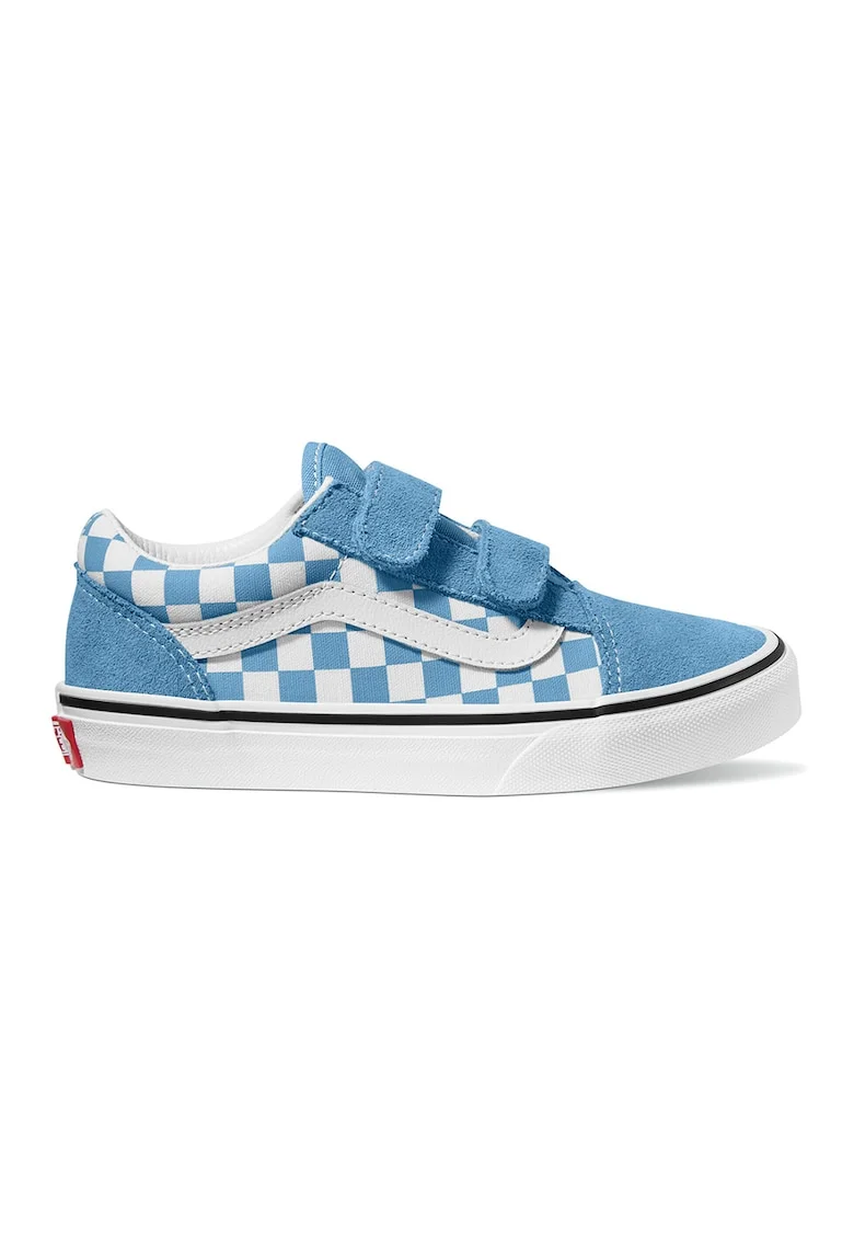 Pantofi sport cu barete cu inchidere velcro, Alb/Albastru glaciar