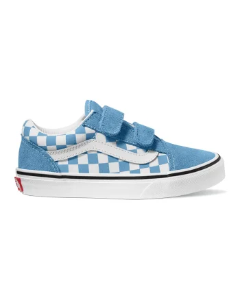 Pantofi sport cu barete cu inchidere velcro, Alb/Albastru glaciar