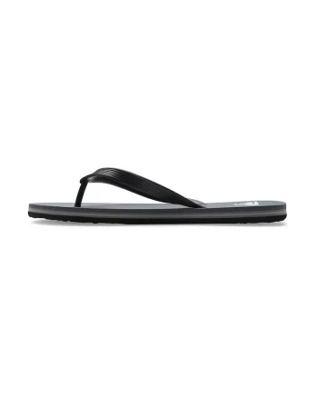 Papuci flip-flop cu logo Molokai, Negru/Gri antracit/Gri inchis