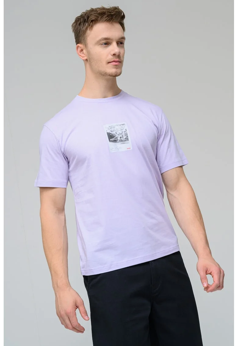 Tricou de bumbac cu imprimeu foto Darthy, Lila