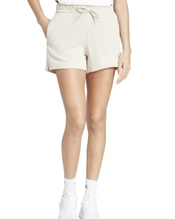 Pantaloni scurti de trening cu doua buzunare, Alb