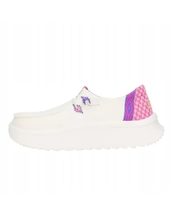 Mocasini Femei Spuma EVA, Wendy Peak Chambray, Alb, Alb