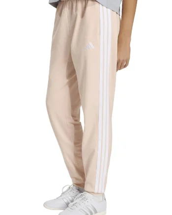 Pantaloni de trening cu buzunare laterale si snur, Alb/Piersica