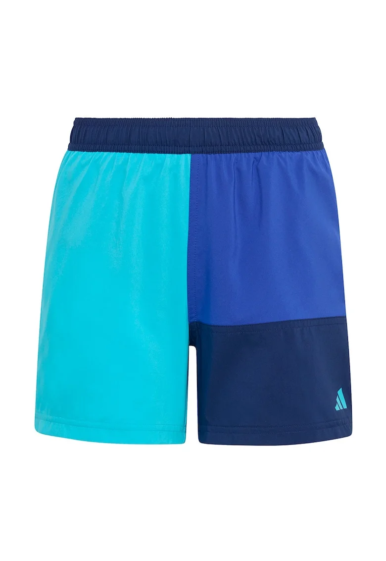 Pantaloni scurti de baie cu logo, Albastru glaciar/Albastru petrol