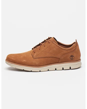 Pantofi sport de piele intoarsa cu logo, Caramel
