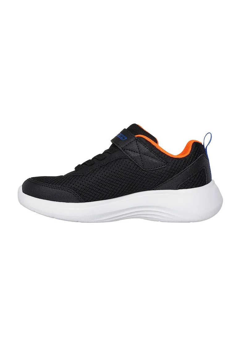 Pantofi sport cu logo si inchidere velcro Selectors-Reset Achieved, Negru