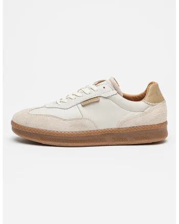 Pantofi sport cu garnituri de piele intoarsa Euphoria, Gri cenusiu/Maro taupe deschis