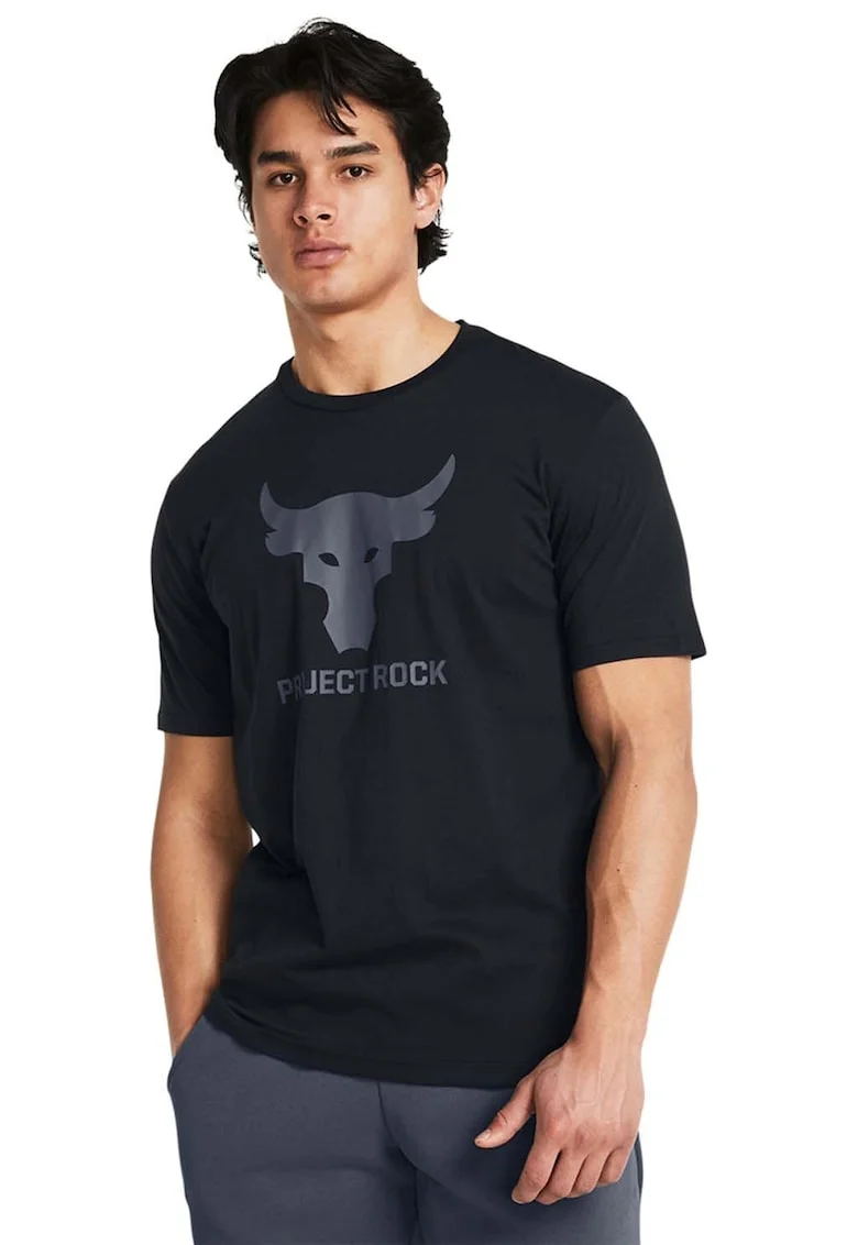 Tricou cu imprimeu grafic Project Rock Payoff, Negru/Gri carbune