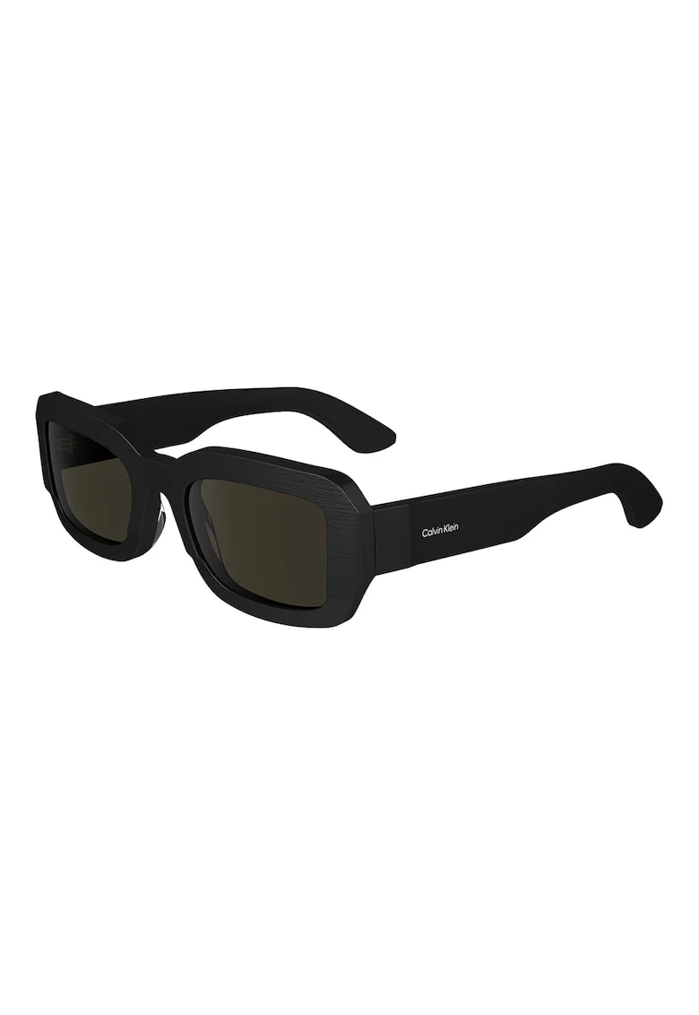 Ochelari de soare unisex dreptunghiulari, Negru