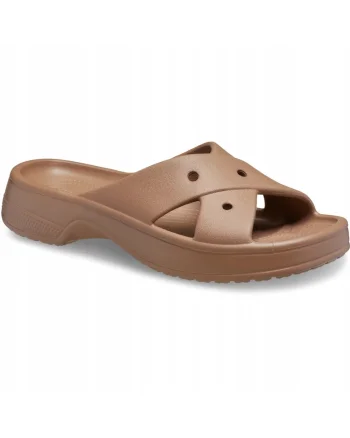 Sandale Femei Classic Cross Strap 210840 Milk Chocolate