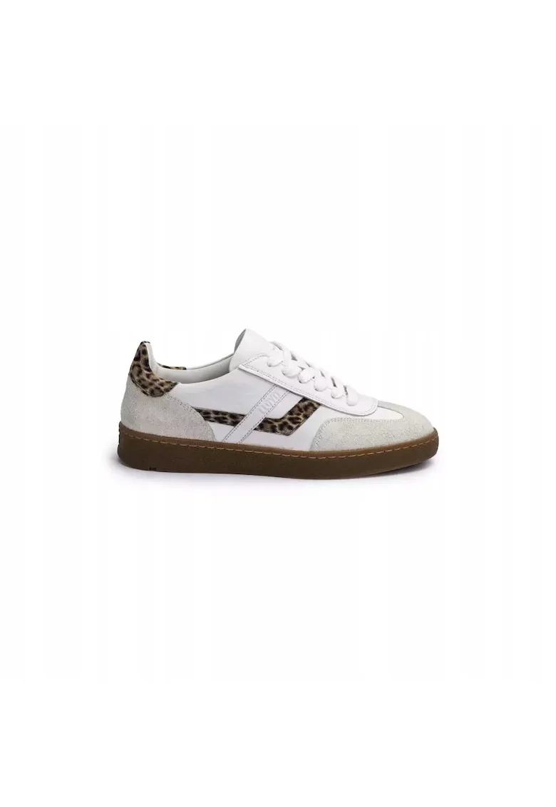 Sneakers femei BRAVA, piele naturala, alb, Alb