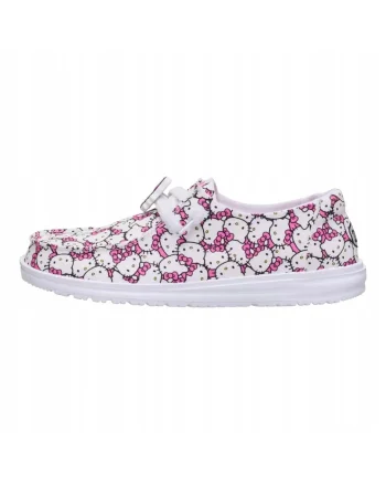 Mocasini Femei Spuma EVA, Wendy Hello Kitty Takeover, Alb,