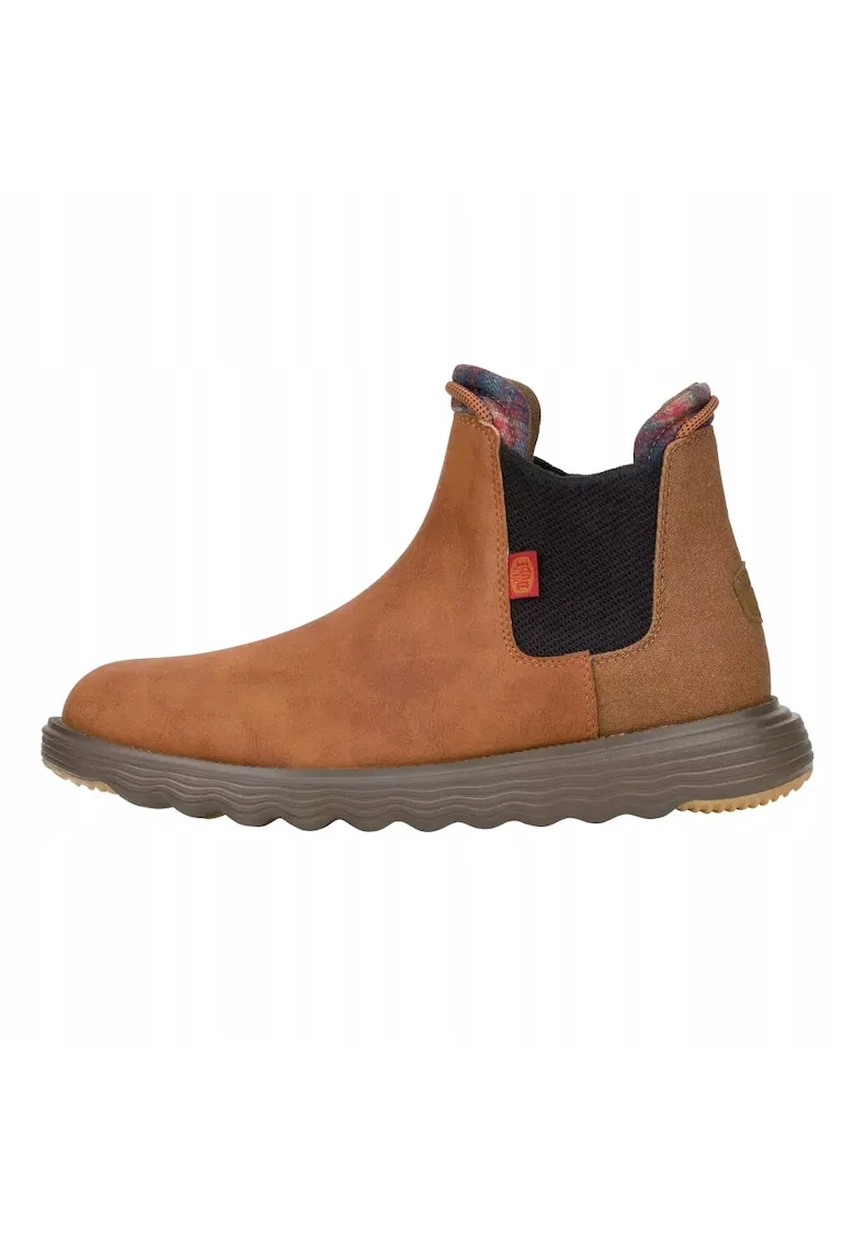 Ghete Chelsea de piele naturala pentru Barbati, Spuma EVA, Branson Classic, Maro, Maro