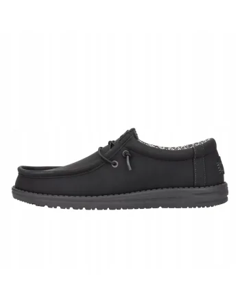 Mocasini Barbati Piele Ecologica, Spuma EVA, Wally Classic, Negru, Negru