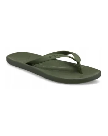 Saboti Barbati Spuma Croslite, Crocs 210089 Flip, Verde,