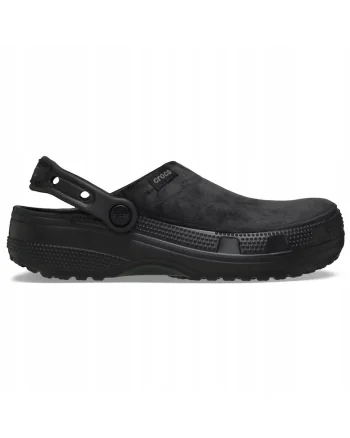 Saboti Femei Spuma Croslite, Classic Crfted Velvet 211931 Clog, Negru, Negru