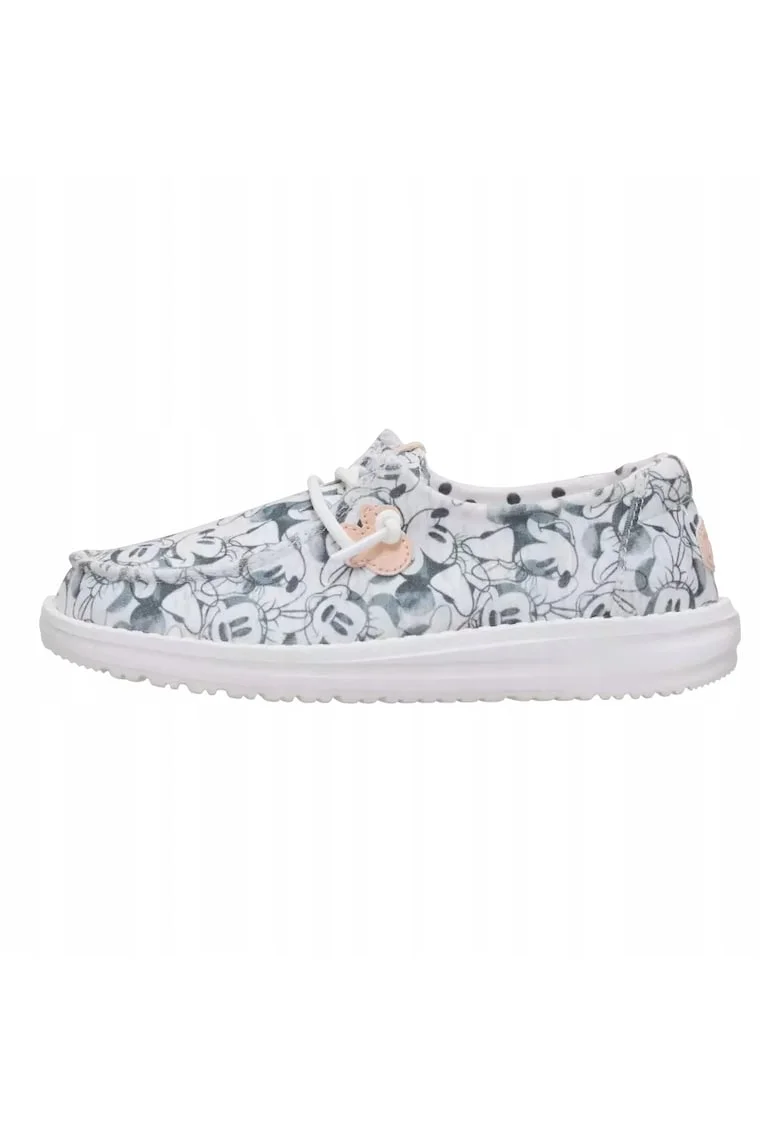 Mocasini Copii Spuma EVA, Wally Youth Minnie Mouse Print, Gri, Gri