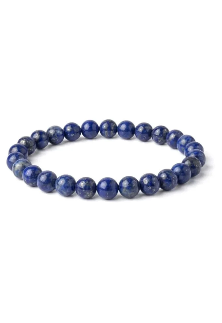 Bratara cu Pietre Semipretioase Naturale Lapis Lazuli de 6mm, elastica, unisex