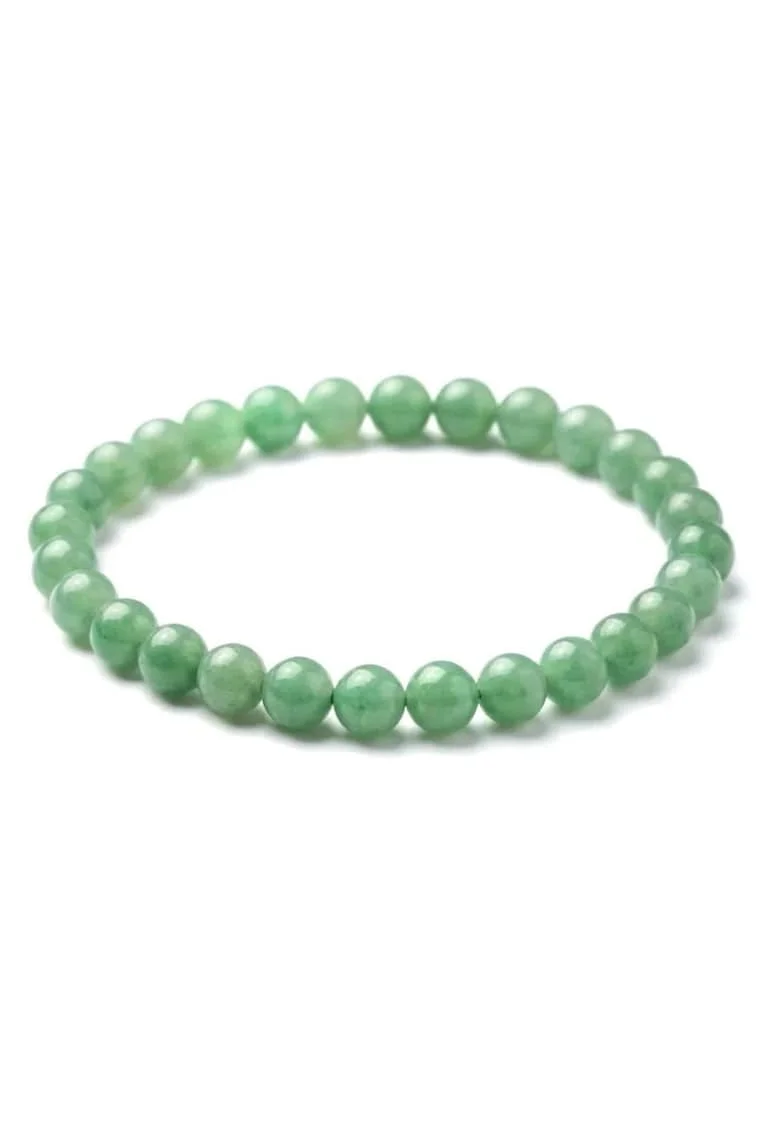 Bratara cu Pietre Semipretioase Naturale Aventurin de 6mm, elastica, unisex