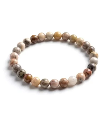 Bratara cu Pietre Semipretioase Naturale Agat de 6mm, elastica, unisex