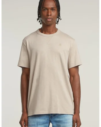Tricou lejer din bumbac organic, Bej deschis