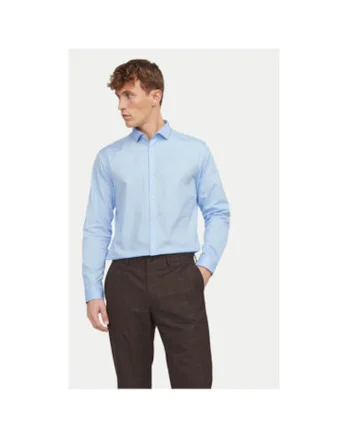 Camasa barbati,  304196232, Bumbac, 2XL INTL, Albastru