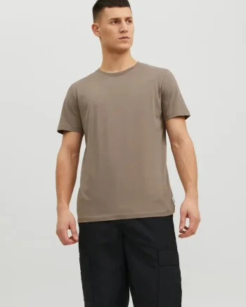 Tricou basic barbati, Noos, Regular fit, Maro,
