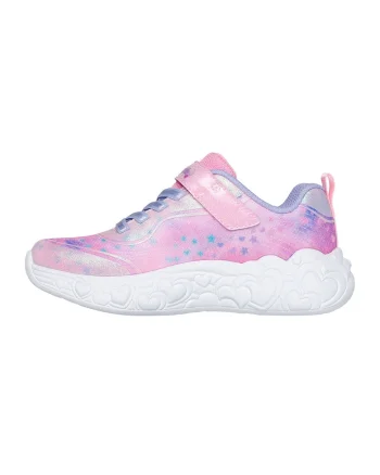Pantofi sport cu buton oprire/pornire S-Lights, Albastru lavanda/Roz deschis