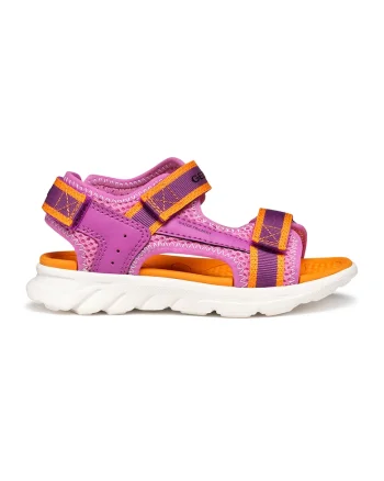 Sandale rezistente la apa cu velcro Airadyum, Portocaliu/Fucsia