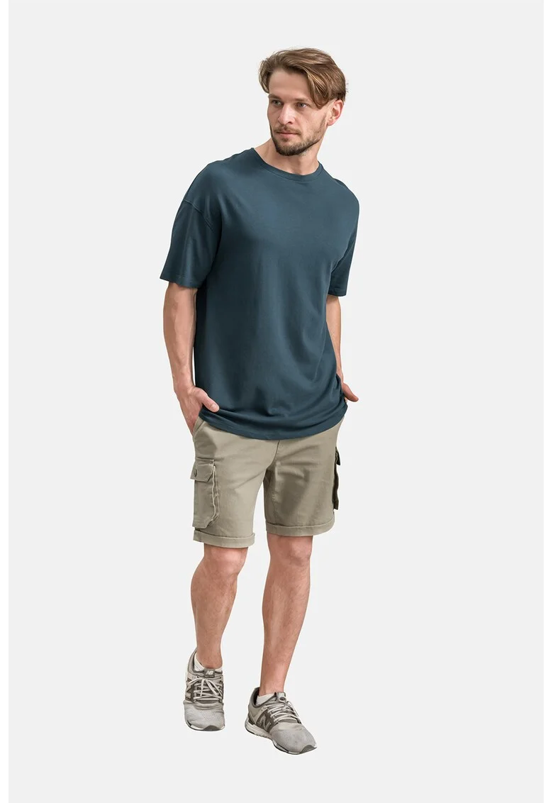 Tricou lejer unisex cu maneci cazute, Verde englez