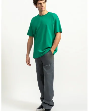 Tricou lejer unisex cu maneci cazute, Verde