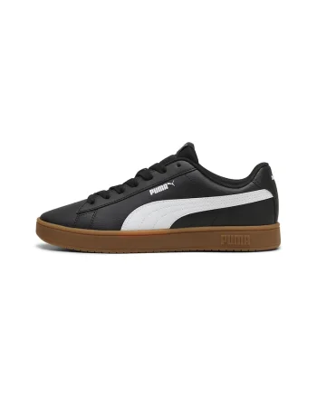 Pantofi sport de piele ecologica Rickie Classic, Alb/Negru