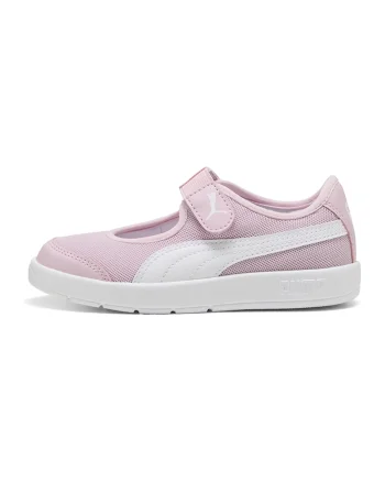 Pantofi sport Courtflex v3 Lina Mary Jane, Alb/Roz deschis