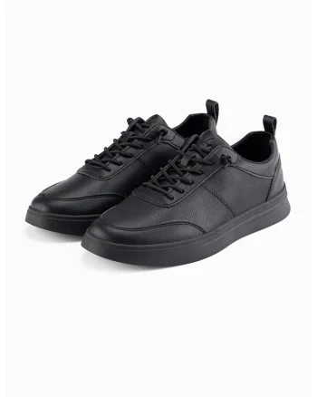 Pantofi sport uni cu logo, Negru