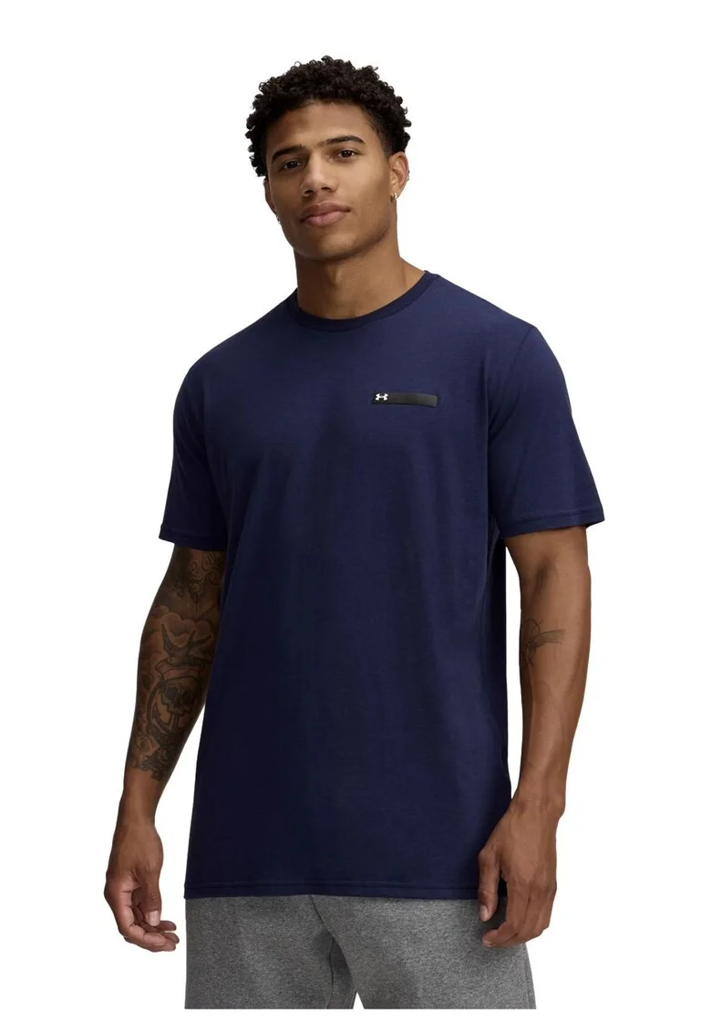 Tricou  M Lc Strip Logo Ss 1390203410 Barbati Bleumarin, Albastru