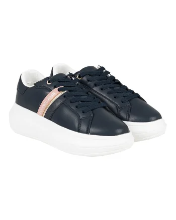 Pantofi sport din piele ecologica cu talpa wedge Helis011,