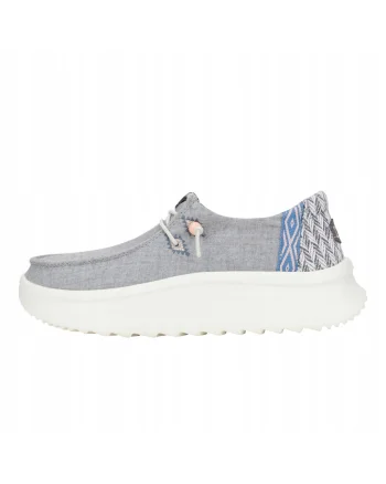 Mocasini Femei,  Wendy Peak Chambray, Gri, Gri