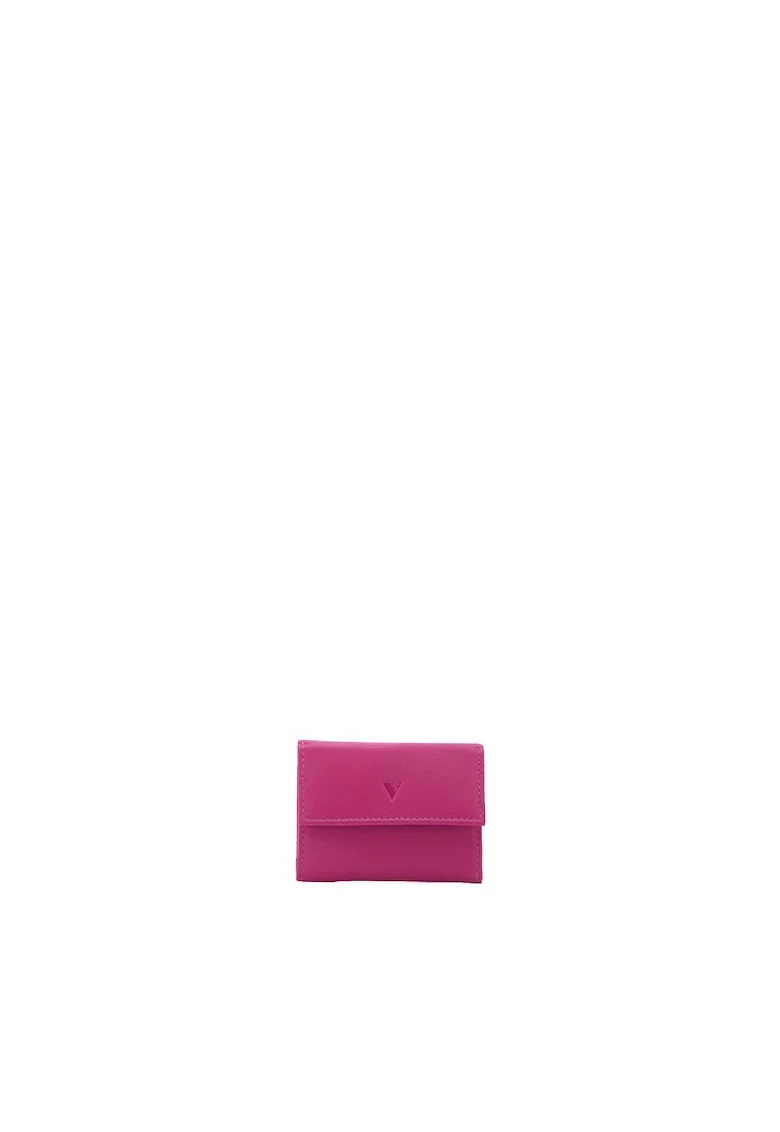 Portofel pliabil din piele ecologica, Fucsia