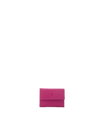 Portofel pliabil din piele ecologica, Fucsia