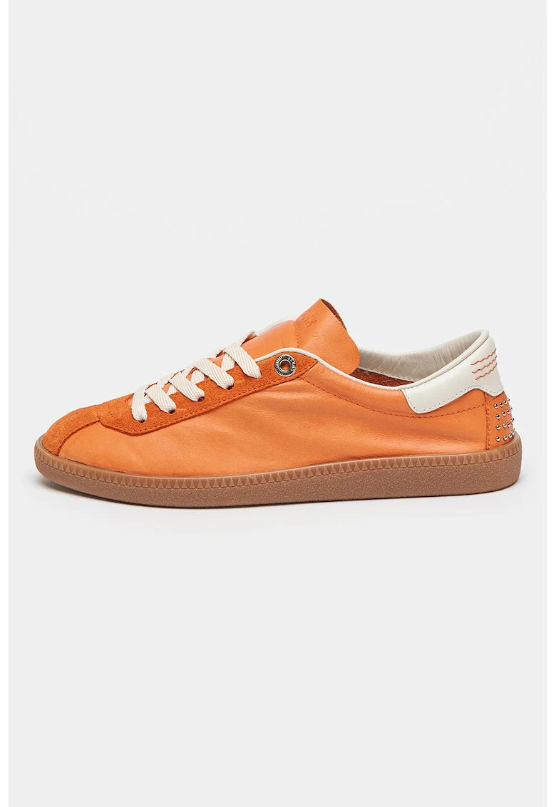 Pantofi sport Bob-Bie de piele si piele intoarsa, Portocaliu
