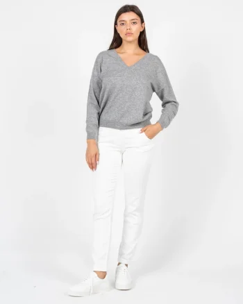 Pantaloni uni slim fit,