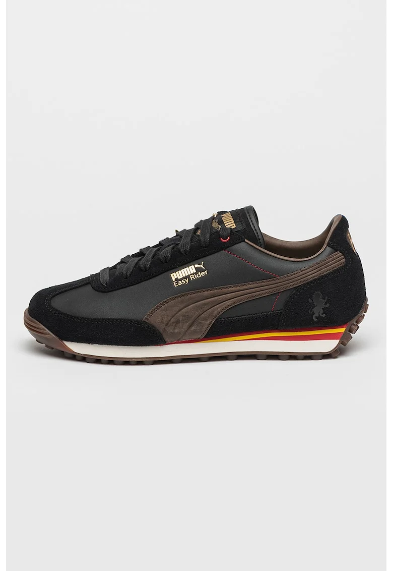 Easy Rider Harry Potter, Pantofi sport cu garnituri de piele intoarsa, Maro inchis/Albastru ultramarin