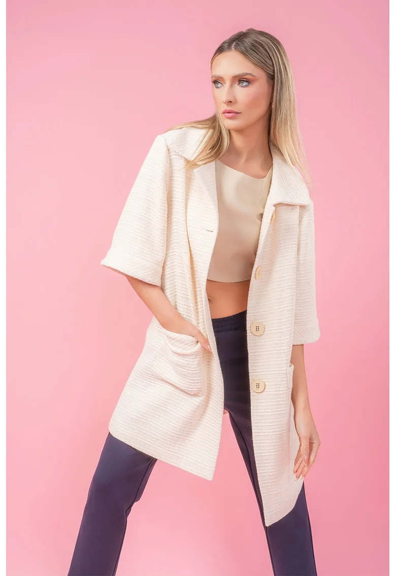 Cardigan lejer Faithful Threads, Crem