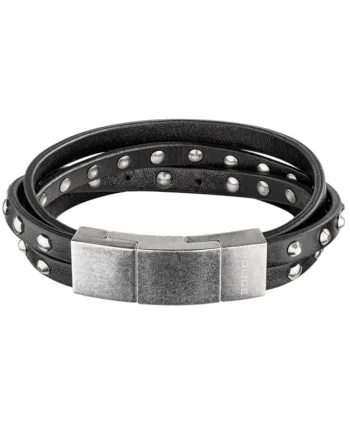 Bratara  Men Bracelets PEJGB2009302, Argintiu, Negru